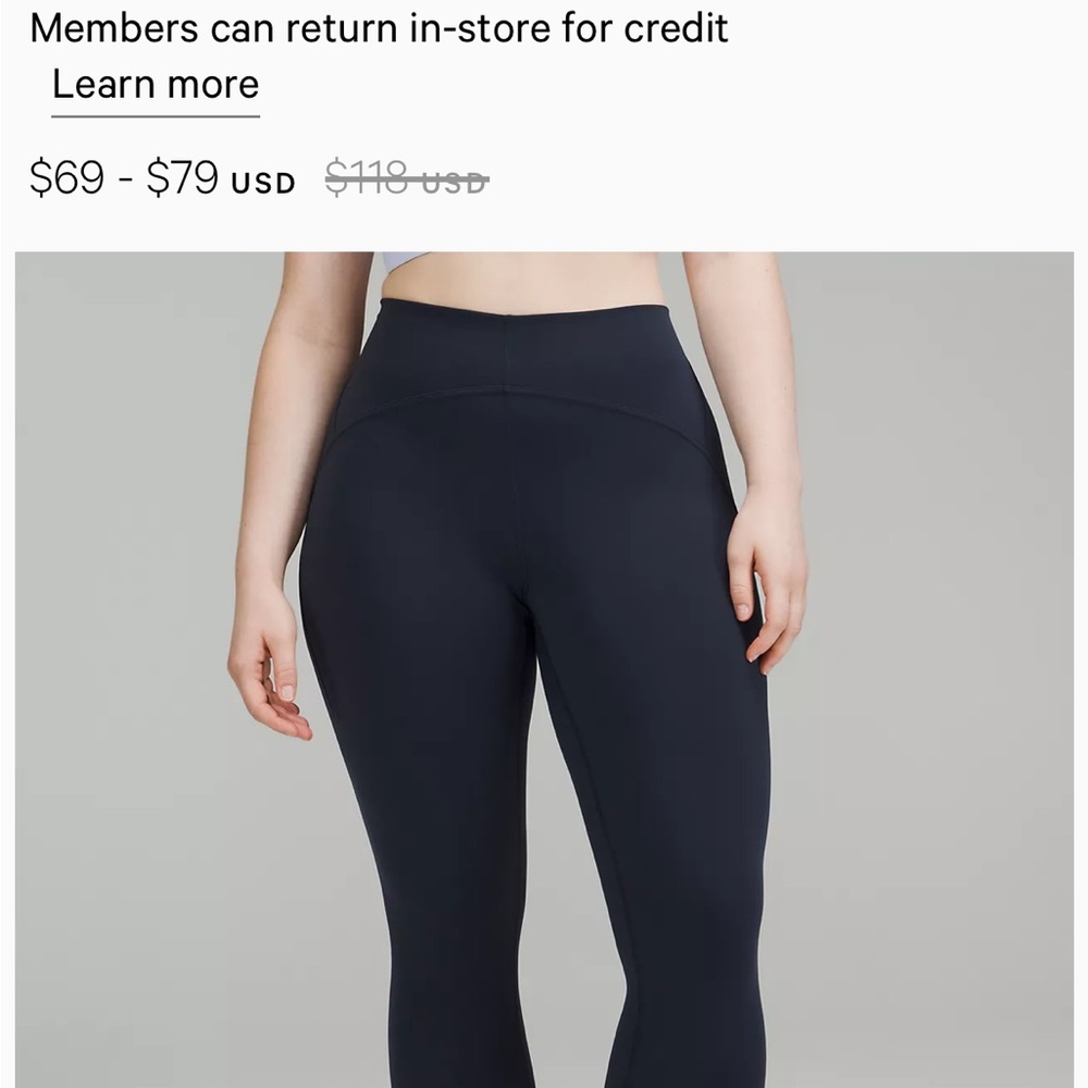 Lululemon Like New, worn once,  non smoking, no flaws. Size 4